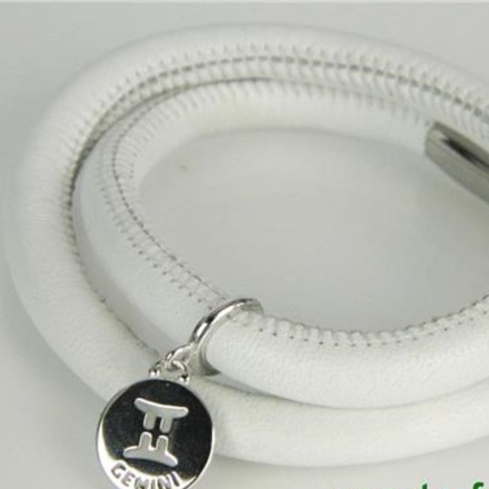 ENDLESS White Dble GEMINI Sterling Charm Bracelet